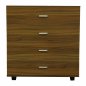 Preview: MELAMIN-SCHUBLADEN MIT 4 WALNER-SCHUBLADEN 80x40x83cm.