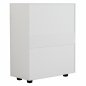 Preview: MELAMINE DRAWER WITH 5 WHITE DRAWERS 80Χ40Χ100 cm