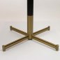Preview: Bistro Bartisch "Frame" 70x70 cm aus braunem Marmor Epoxy und Metallrahmen