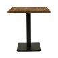 Preview: Tischplatte "Golden Teak" aus massivem Teakholz 70x70cm 25mm Stärke
