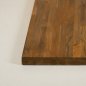 Preview: Tischplatte "Golden Teak" aus massivem Teakholz 80x80cm 25mm Stärke