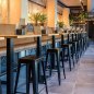 Preview: Tischuntergestell "Paris Bar" aus Stahl 107cm Höhe in Schwarz