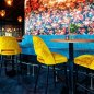 Preview: Tischuntergestell "Paris Bar" aus Stahl 107cm Höhe in Schwarz