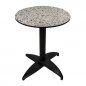 Preview: HPL Tischplatte "Enfiber Stones" Ø70cm 12mm Dicke