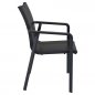 Preview: Aluminium Sessel "Lace" in schwarz