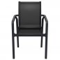 Preview: Aluminium Sessel "Lace" in schwarz