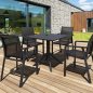 Preview: Aluminium Sessel "Lace" in schwarz
