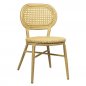 Preview: Outdoor Stuhl "Jay" Aluminium in natürlich beige stapelbar