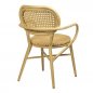 Preview: Outdoor Sessel "Jaya" Aluminium in natürlich beige stapelbar