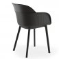Preview: Sessel „Shell“ aus Polypropylen in Schwarz