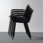 Preview: "Tora" armchair in oker rope mesh made of aluminium