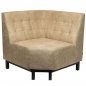 Preview: Viggo corner bench 85x85 cm in cream taupe colour