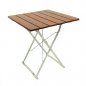 Preview: Hochwertiger klappbarer Biergarten-Tisch 80x80 cm