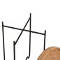 Preview: ΤΡΑΠΕΖΑΚΙ ΒΟΗΘΗΤΙΚΟ FLY RATTAN ΦΥΣΙΚΟ ΧΡΩΜΑ-ΜΕΤΑΛΛΙΚΗ ΒΑΣΗ ΜΑΥΡΗ Φ32x48Yεκ.