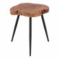 Preview: Beistelltisch "Jax" aus massivem Akazienholz 38x40x48 cm