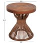 Preview: BEISTELLTISCH NATÜRLICHES RATTAN IN BRAUN FARBE Φ40x45,5cm