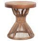 Preview: BEISTELLTISCH NATÜRLICHES RATTAN IN BRAUN FARBE Φ40x45,5cm