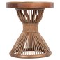 Preview: BEISTELLTISCH NATÜRLICHES RATTAN IN BRAUN FARBE Φ40x45,5cm