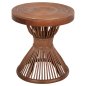 Preview: BEISTELLTISCH NATÜRLICHES RATTAN IN BRAUN FARBE Φ40x45,5cm
