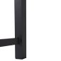 Preview: OUTDOOR-ALUMINIUMTISCH GOBAR ANTHRAZIT MIT HOLZÄHNLICHER TISCHPLATTE 240Χ105Χ75Hcm