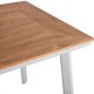 Preview: Weißer Aluminiumtisch mit Polywood-oberfläche 80x80xh73 cm.