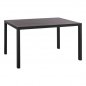 Preview: ALUMINIUM TISCH IM GRAU SCHATTEN 140Χ80X75,5 cm