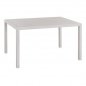 Preview: ALUMINUM TABLE IN WHITE SHADE 140Χ80X75,5 cm