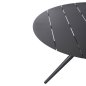 Preview: Runder Gartentisch, höher, ANTHRAZIT, ALUMINIUM, Φ126Χ73Hcm