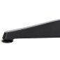 Preview: RUNDER ALUMINIUMTISCH ANTHRAZIT-POLYWOOD-TOP IN NATURFARBE Φ60x73Hcm