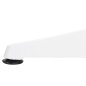 Preview: RUNDER ALUMINIUMTISCH WEIß-POLYWOOD-TOP IN NATURFARBE Φ60x73Hcm