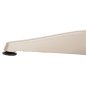 Preview: RUNDER ALUMINIUMTISCH CHAMPAGNER FARBE-POLYWOOD-TOP IN NATURFARBE Φ60x73Hcm