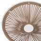 Preview: SIDE TABLE ALLEGRA PROFESSIONAL METAL WHITE AND RATTAN NATURAL D47Χ45cm