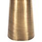 Preview: BEISTELLTISCH FODEN, TISCHPLATTE AUS KÖRNERTEM WEISSEN MARMOR UND METALLUNTERSETZUNG IN GOLD, 62,5 x 40,5 x 52,5 Hcm
