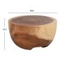 Preview: BEISTELLTISCH POMPU MASSIVES SUARHOLZ Φ58x33,5Hcm