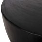 Preview: BEISTELLTISCH MASSIVES SUAR-HOLZ IN SCHWARZER FARBE, Φ58x34Hcm