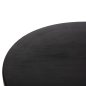 Preview: BEISTELLTISCH MASSIVES SUAR-HOLZ IN SCHWARZER FARBE, Φ58x34Hcm