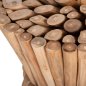 Preview: BEISTELLTISCH RUNDER COOTER TEAK-ZWEIGE IN NATURAL Φ37x50Hcm