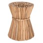Preview: BEISTELLTISCH RUNDER COOTER TEAK-ZWEIGE IN NATURAL Φ37x50Hcm