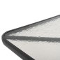 Preview: OUTDOOR-TISCH QUADRATISCH FIGO GRAU METALL-GLAS TISCHPLATTE 80Χ80Χ71Hcm