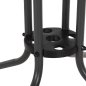 Preview: OUTDOOR-TISCH QUADRATISCH FIGO GRAU METALL-GLAS TISCHPLATTE 80Χ80Χ71Hcm