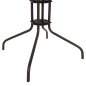Preview: OUTDOOR-TISCH QUADRATISCH FIGO BRAUN METALL-GLAS TISCHPLATTE 80Χ80Χ71Hcm