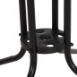 Preview: OUTDOOR-TISCH QUADRATISCH FIGO SCHWARZ METALL-GLAS TISCHPLATTE 80Χ80Χ71Hcm