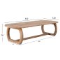 Preview: ESSTISCH MASSIVES TEAKHOLZ IN NATURFARBE 320x120x78cm