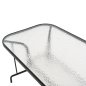 Preview: TISCH ADAM SCHWARZ METALLIC MIT GLASOBERFLÄCHE 120X70X70cm