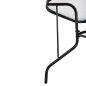 Preview: TISCH ADAM SCHWARZ METALLIC MIT GLASOBERFLÄCHE 120X70X70cm