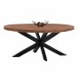 Preview: ESSTISCH OVAL 6cm DICKE AUS MASSIVHOLZ MANGO 210x100x78 cm