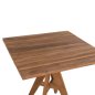Preview: OUTDOOR-ESSTISCH LEO QUADRATISCHES TEAKHOLZ 80x80x75 cm