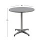 Preview: Runder Aluminium Tisch ,,Felix"