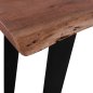 Preview: Tisch Alicia aus massivem Akazienholz 130x47x77,5 cm | Baumstamm Möbel