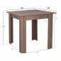 Preview: ΚΟΥΖΙΝΑΣ ΤΡΑΠΕΖΙ ΚELVIN ΣΟΝΑΜΑ OAK TRUFFLE 80x80x77 εκ.